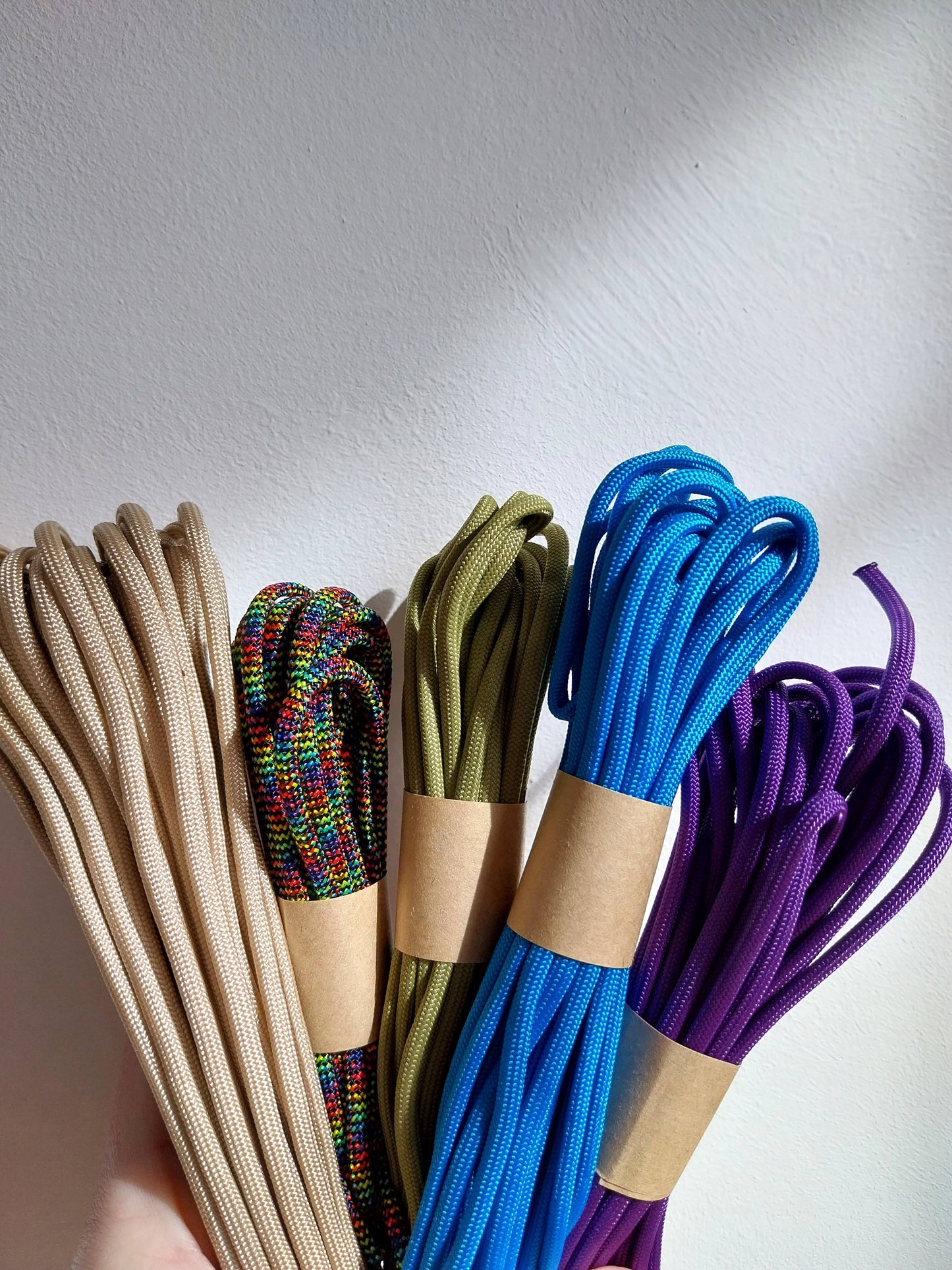 Correa Cuero Vegano y Paracord