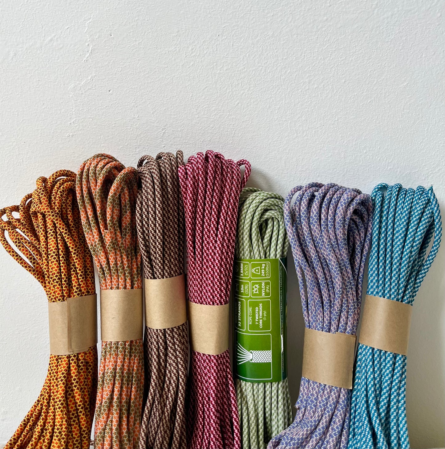 Correa Cuero Vegano y Paracord