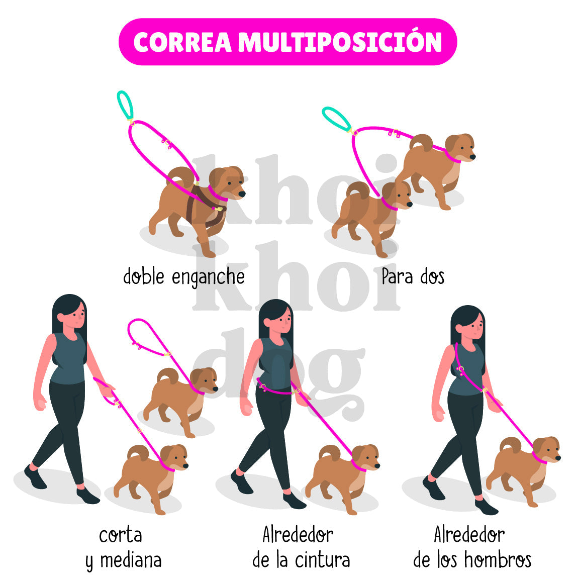 Correa multiposición o doble