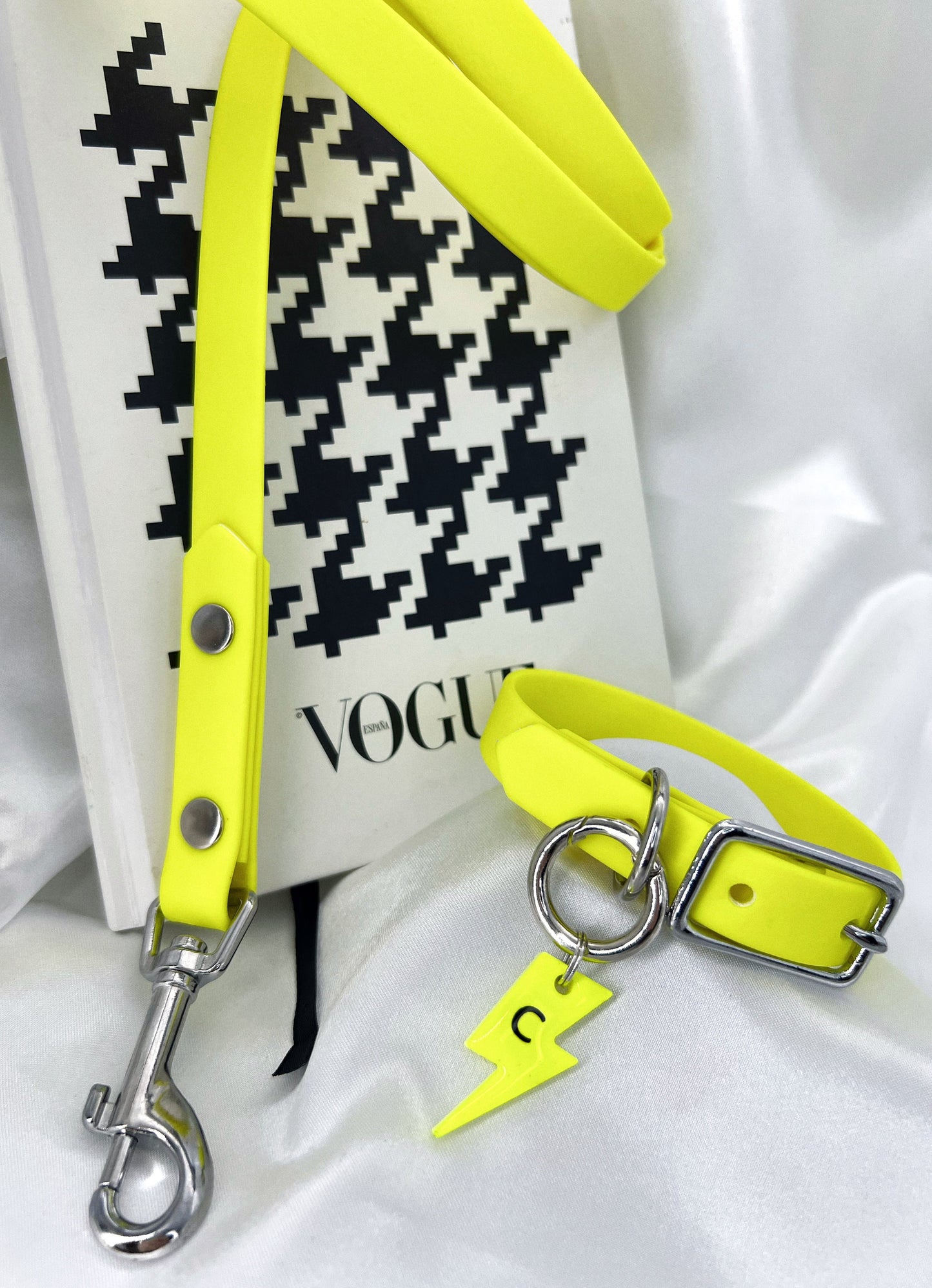 Correa cuero vegano NEON LEMON
