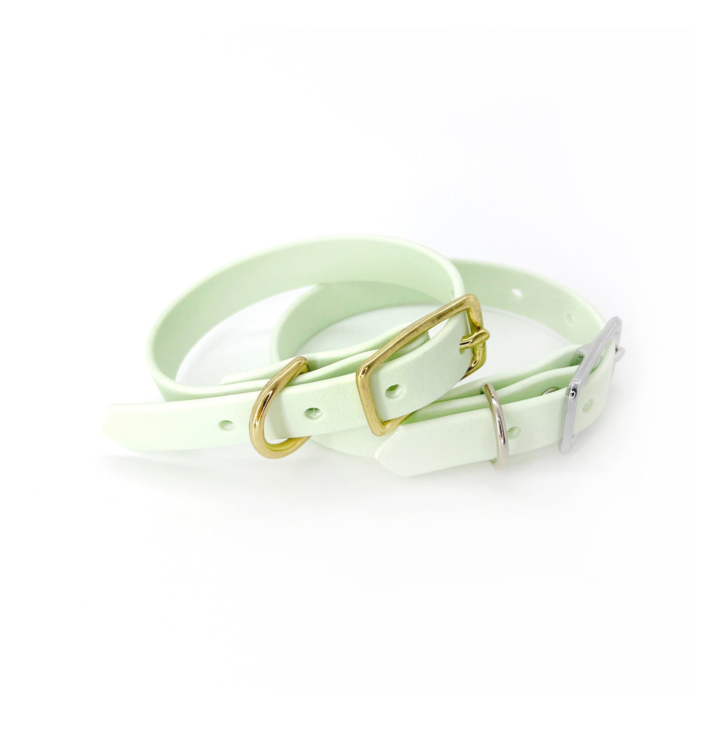 Collar cuero vegano BABY GREEN