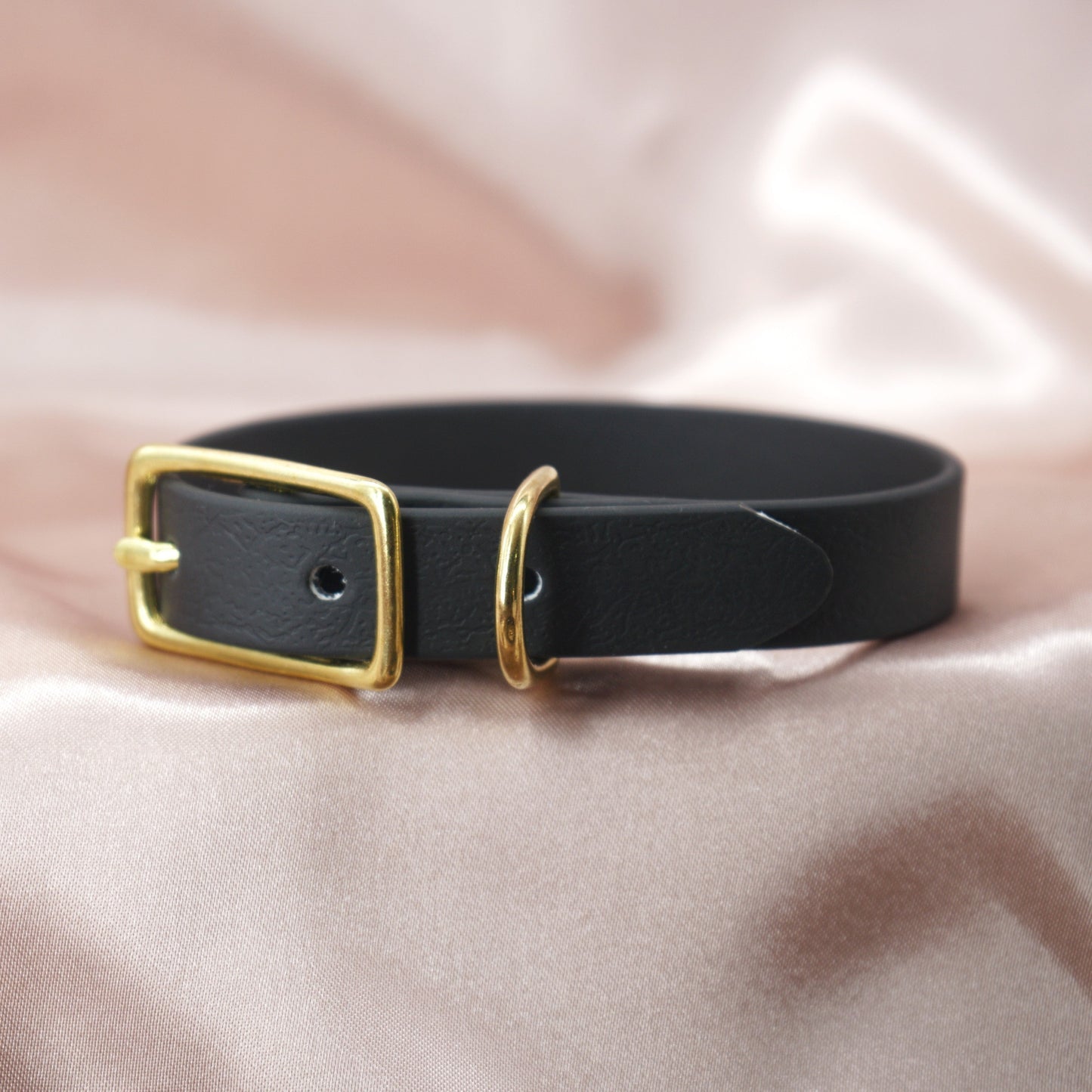 Collar cuero vegano BLACK