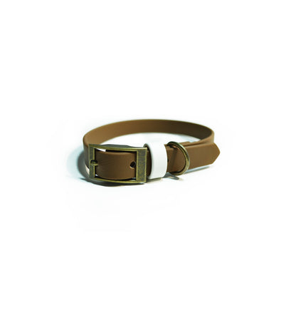 Collar cuero vegano CHOCOLATE