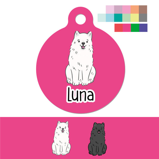 Samoyedo metal tag