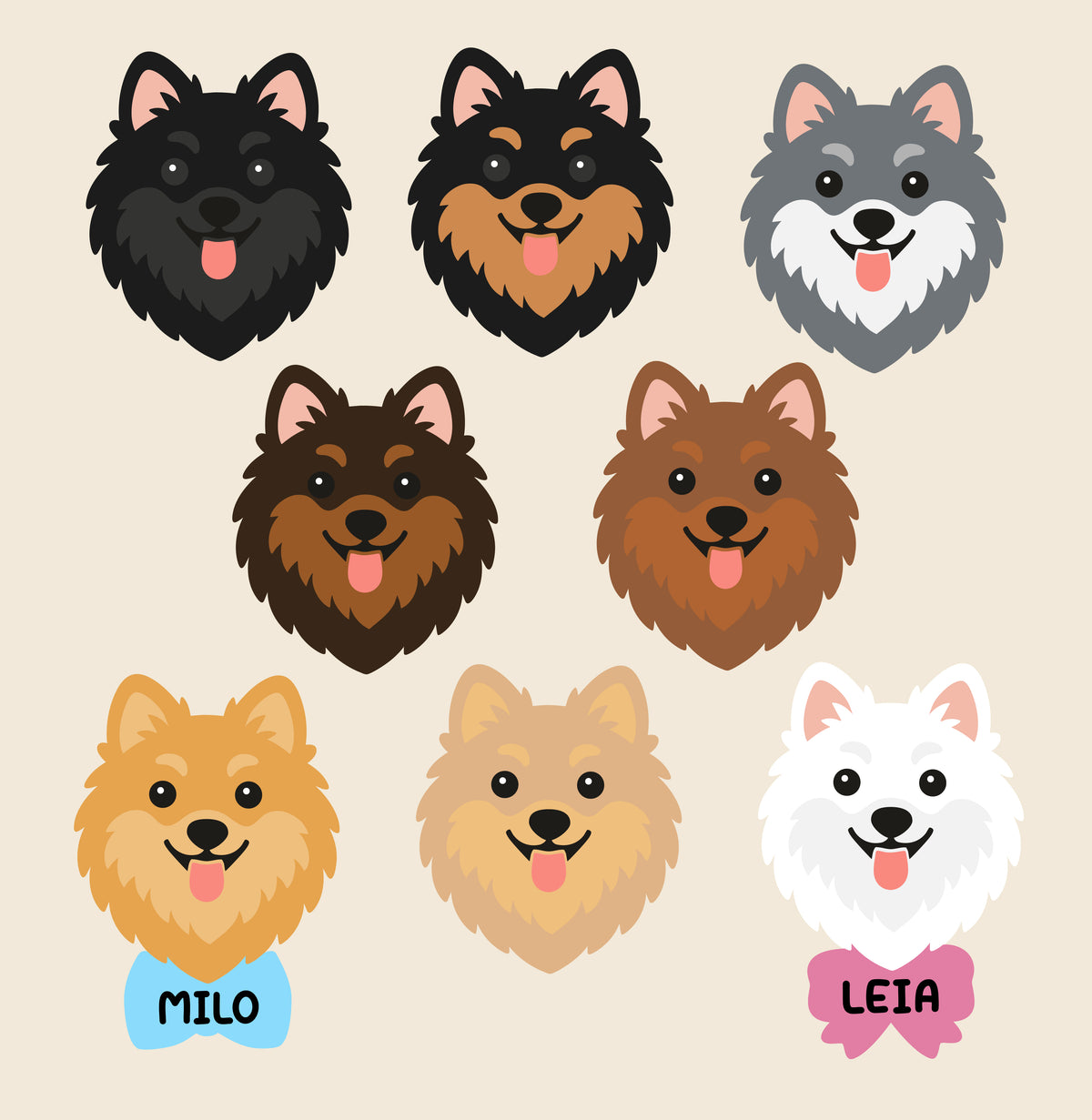 Pomeranian personalizado