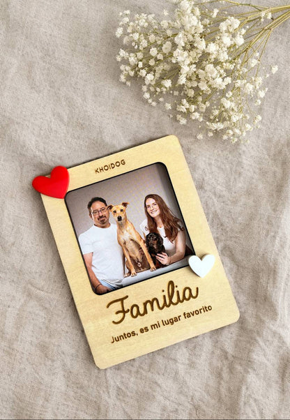 Portafotos madera personalizado