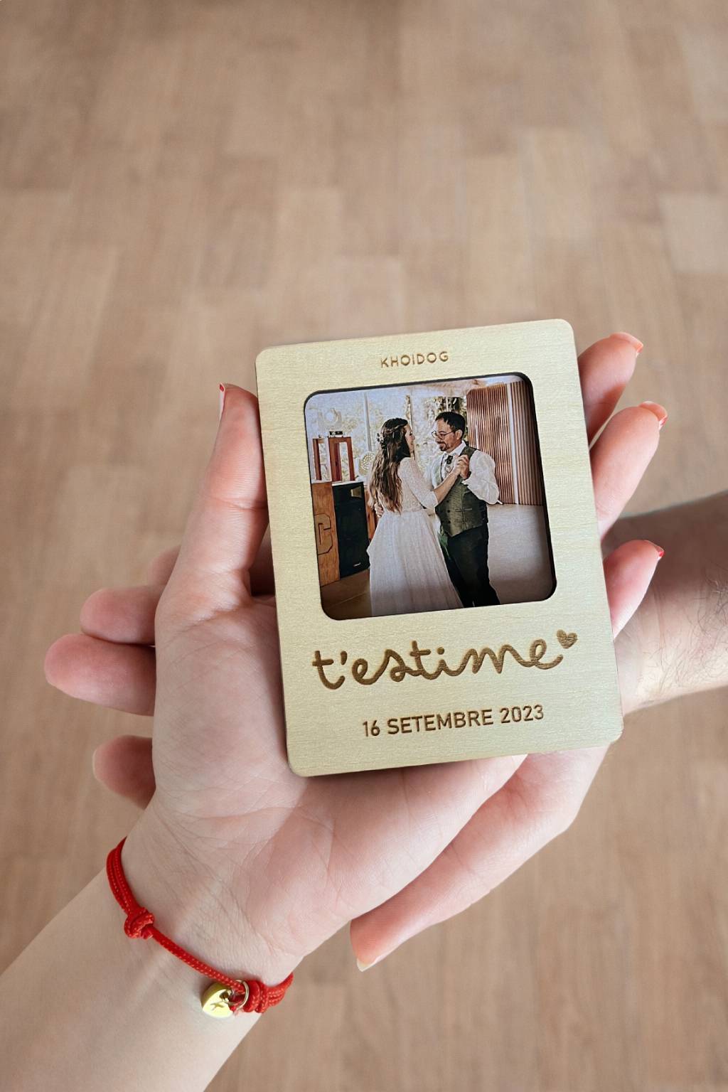 Portafotos madera personalizado