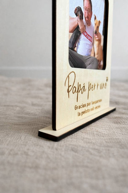 Portafotos madera personalizado